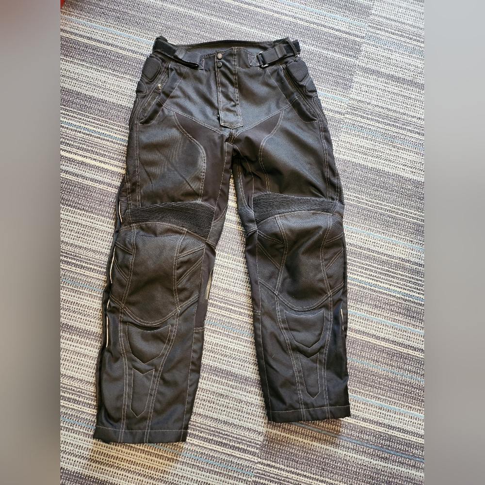 Mens Tourmaster Caliber Black Moto Motorcycle Pants